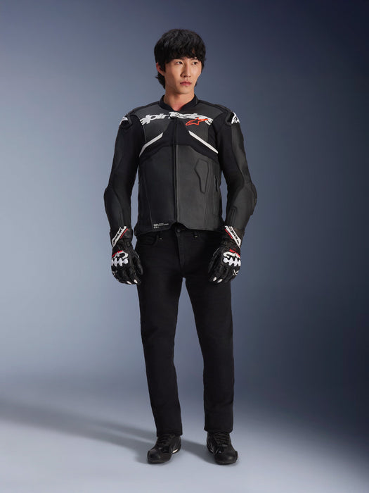 ALPINESTARS ATEM v5 LEATHER JACKETS 2025 in Black/White