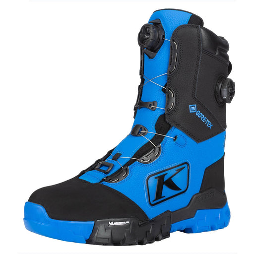 Klim Andrenaline Pro S GTX Boa Boots in Electric Blue  Lemonade - Black