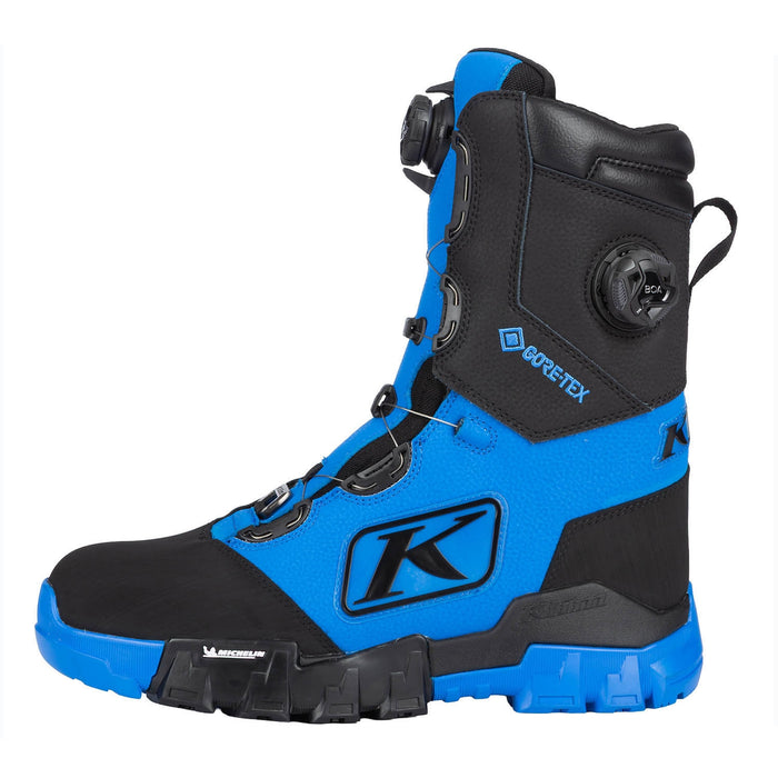 Klim Andrenaline Pro S GTX Boa Boots in Electric Blue  Lemonade - Black