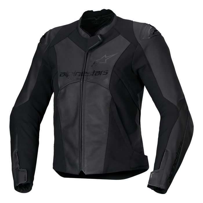 ALPINESTARS STELLA FASTER v3 WOMEN’S LEATHER JACKET 2025 in Black/Black