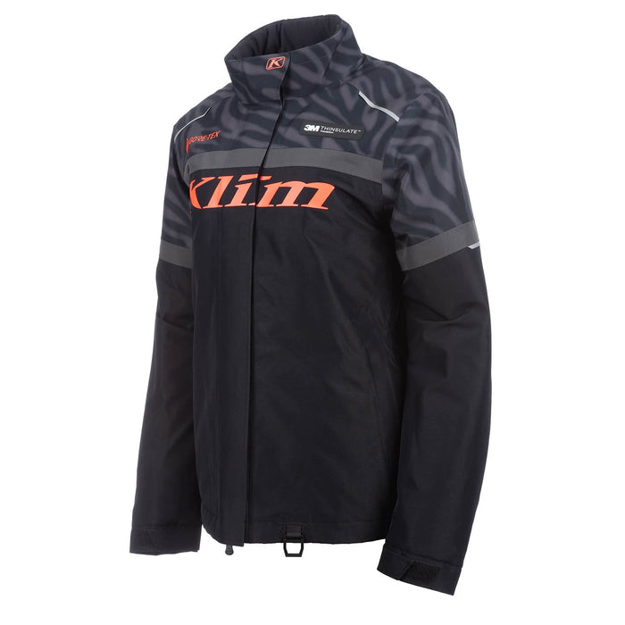 KLIM WOMEN'S SPARK JACKET 2025 in Black - Fiery Coral