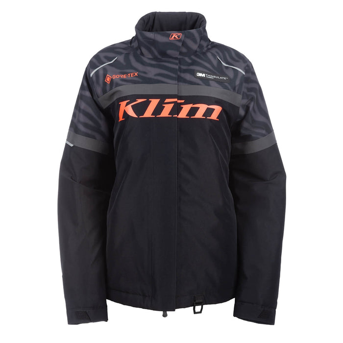 KLIM WOMEN'S SPARK JACKET 2025 in Black - Fiery Coral