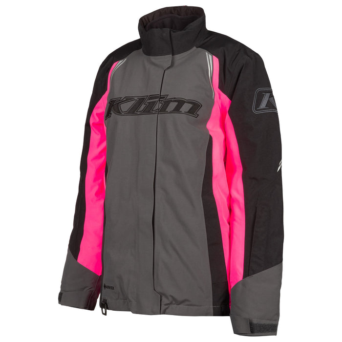 Klim Strata Jacket in Asphalt - Knockout Pink