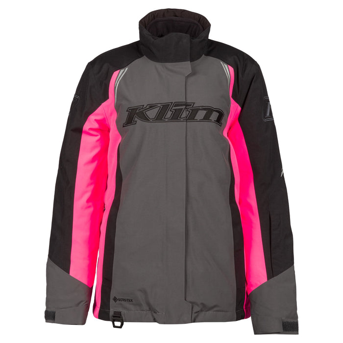 Klim Strata Jacket in Asphalt - Knockout Pink