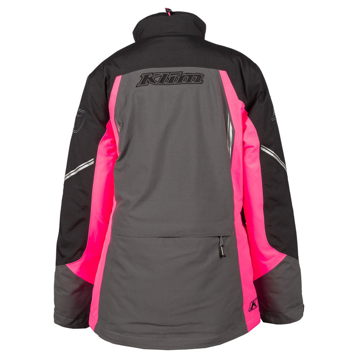 Klim Strata Jacket in Asphalt - Knockout Pink