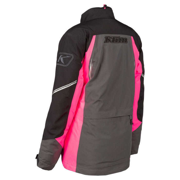 Klim Strata Jacket in Asphalt - Knockout Pink