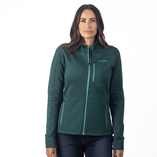 KLIM WOMEN'S SUNDANCE JACKET 2025 in Rain Forest - Green-Blue Slate