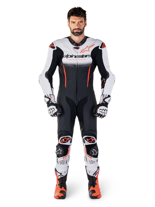 ALPINESTARS GP-R7 ONE-PIECE SUIT 2026 in White/Black/Red