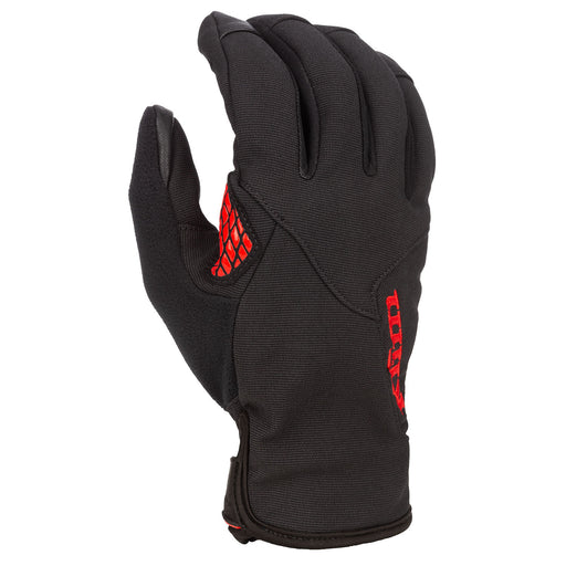 Klim Inversion Gloves in Black - Fiery Red 2023