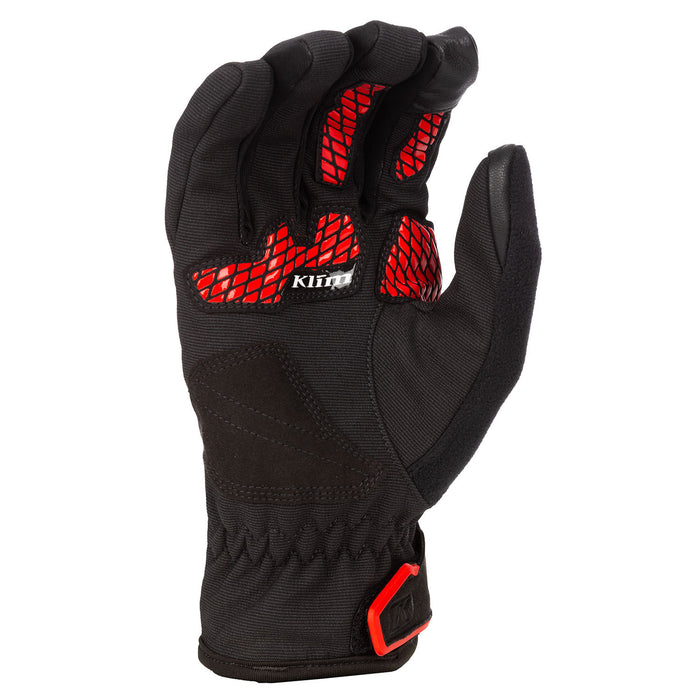 Klim Inversion Gloves in Black - Fiery Red 2023