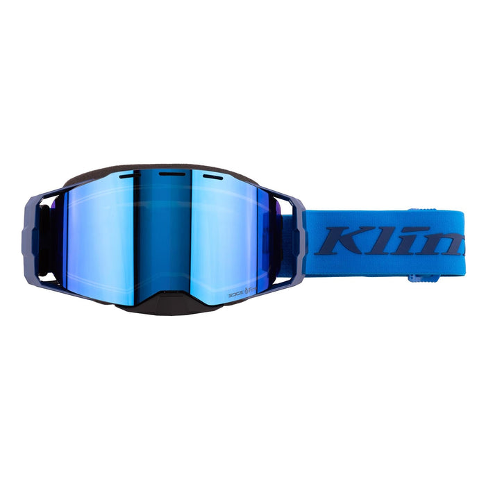 KLIM eFire Edge Snow Goggles - Electric Blue Lemonade Dark Smoke Blue Mirror