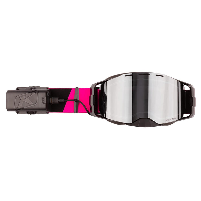 KLIM eFire Edge Snow Goggles - Pink Glo Dark Smoke Silver Mirror