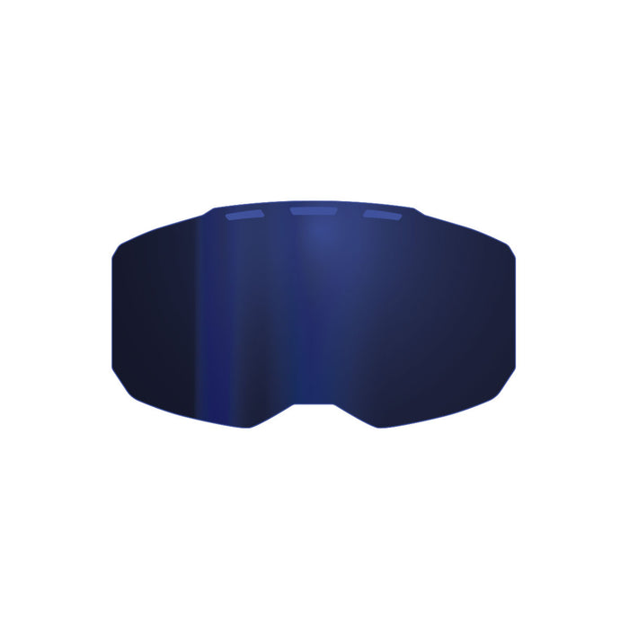 Klim Edge Replacement Goggle Lens in  Dark Smoke Blue Mirror