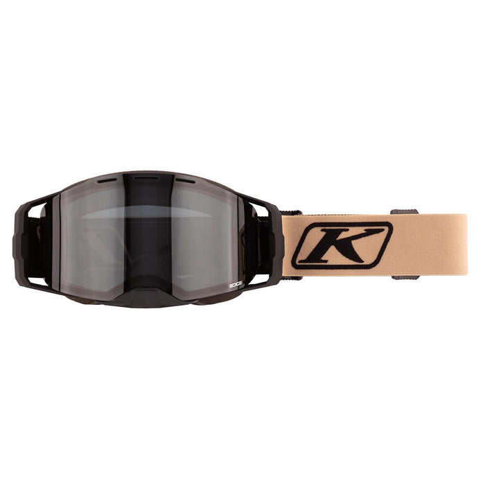 Klim Edge Focus Snow Goggles in Montana Tan With Smoke Tint Lens