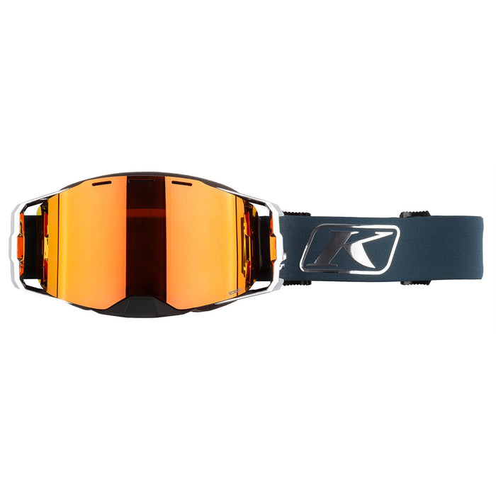 KLIM Edge Focus Snow Goggles in Petrol Persimmon Tint Orange Mirror 2026