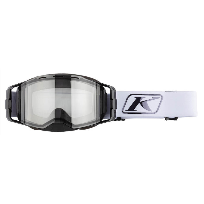 KLIM Edge Focus Snow Goggles in White Black Chrome Photochromic 2.0+ Clear to Smoke 2026