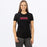 FXR Podium Women's Premium T-shirt in Black/Muted Melon