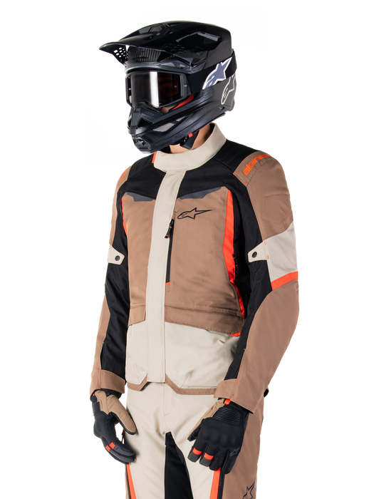 ALPINESTARS ST-1 WATERPROOF JACKET 2025 in Khaki/Sand/Black/Red