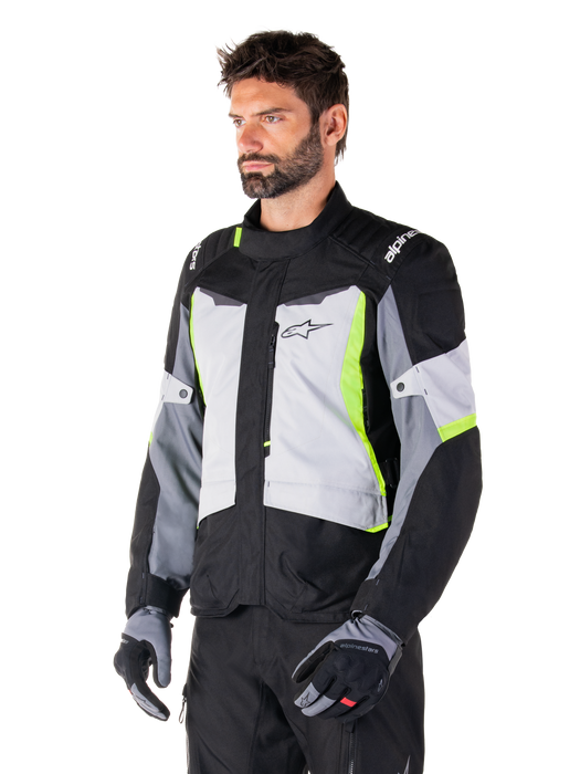 ALPINESTARS ST-1 WATERPROOF JACKET 2025 in Gray/Black/Fluo Yellow