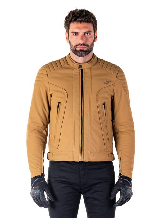 ALPINESTARS CLAYTON WATERPROOF JACKET 2025 in Brown/Light Gold