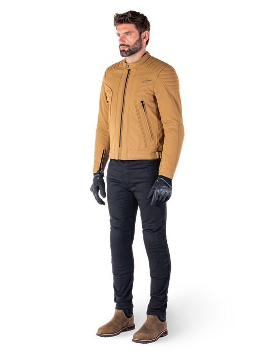 ALPINESTARS CLAYTON WATERPROOF JACKET 2025 in Brown/Light Gold