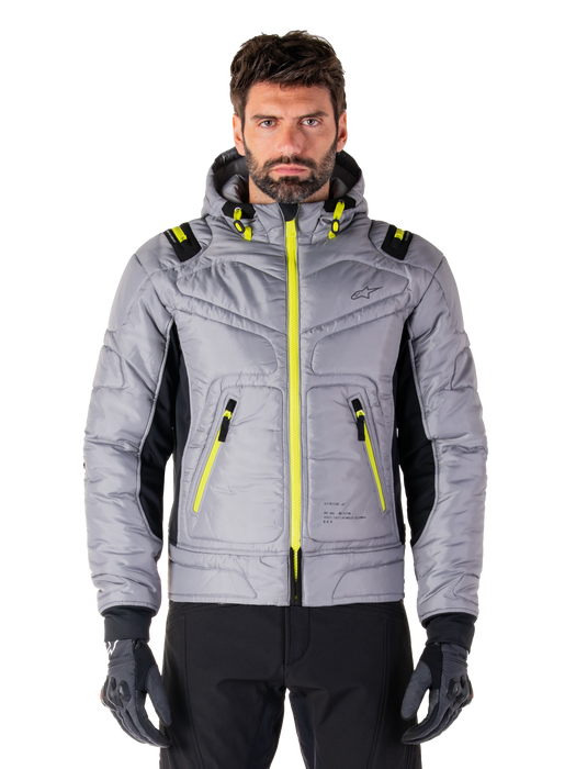 ALPINESTARS MO.ST.EQ HOBBS WATERPROOF JACKET 2026 in Gray/Lime