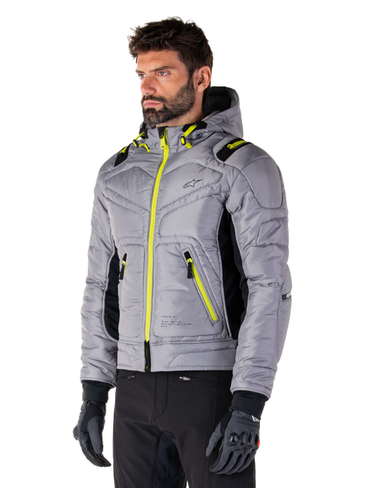 ALPINESTARS MO.ST.EQ HOBBS WATERPROOF JACKET 2026 in Gray/Lime