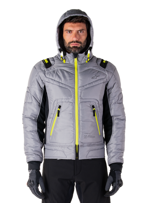 ALPINESTARS MO.ST.EQ HOBBS WATERPROOF JACKET 2026 in Gray/Lime