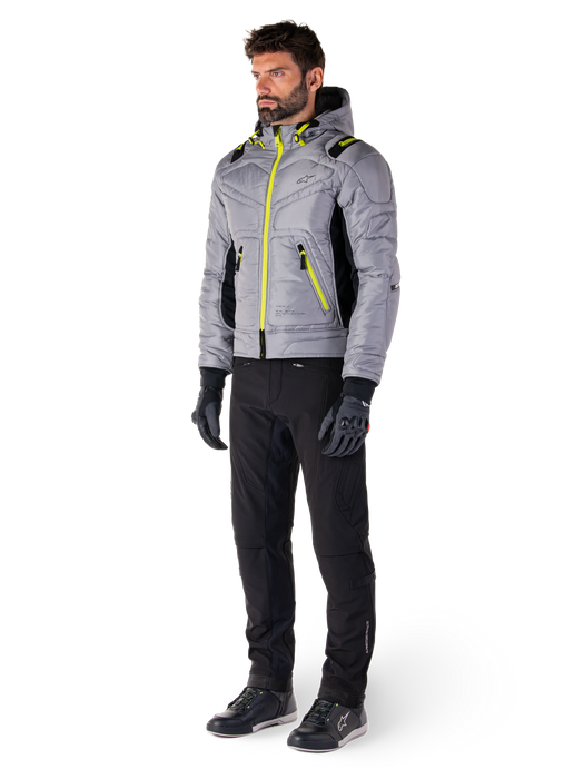 ALPINESTARS MO.ST.EQ HOBBS WATERPROOF JACKET 2026 in Gray/Lime