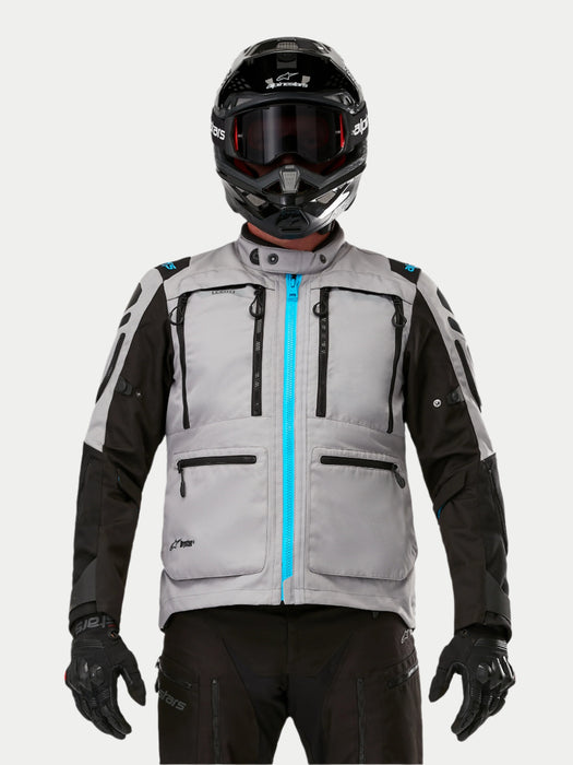ALPINESTARS ARDENT 3-IN-1 ADVENTURE TOURING JACKET 2025 in Gray Black/Light Blue