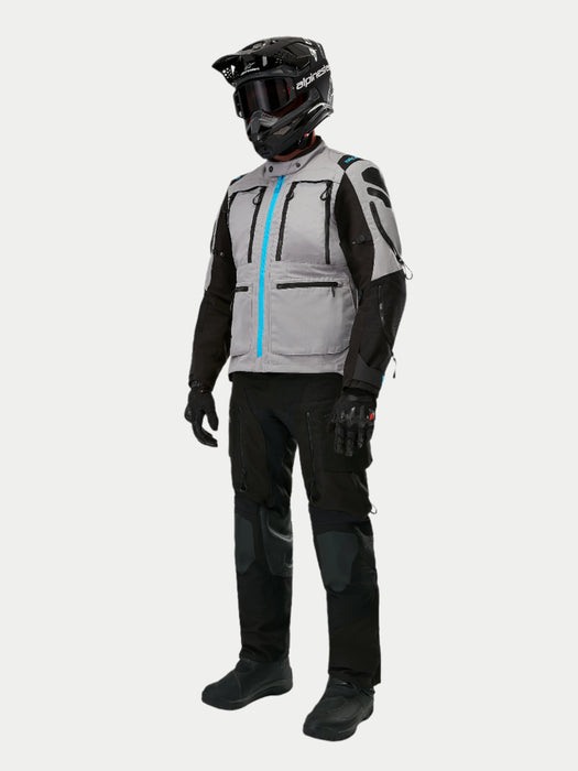 ALPINESTARS ARDENT 3-IN-1 ADVENTURE TOURING JACKET 2025 in Gray Black/Light Blue