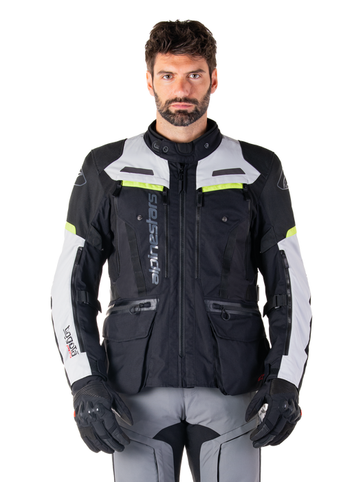 ALPINESTARS BOGOTA PRO DRYSTAR® JACKETS in Ice Gray/Dark Gray/Fluo Yellow