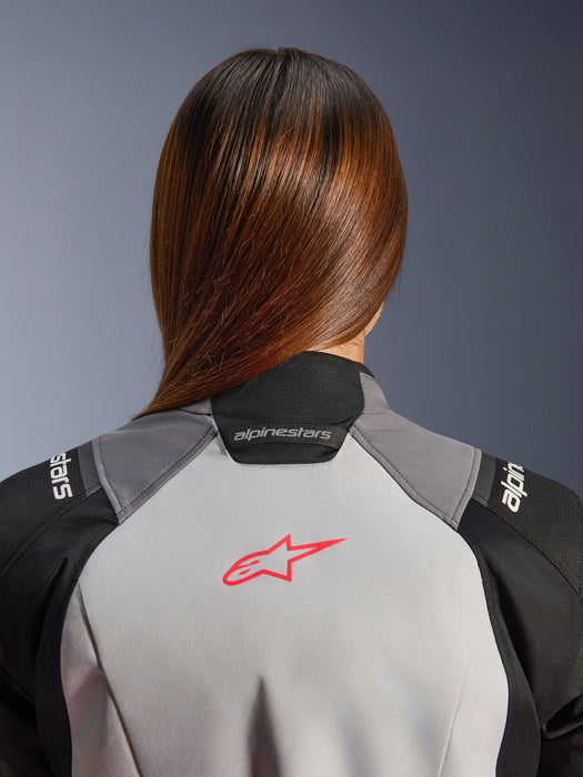 ALPINESTARS  STELLA ANDES v4 DRYSTAR® JACKET 2026 in Dark Gray/Ice Gray/Black/Fluo Coral