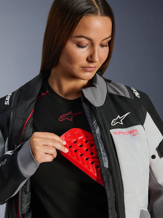 ALPINESTARS  STELLA ANDES v4 DRYSTAR® JACKET 2026 in Dark Gray/Ice Gray/Black/Fluo Coral
