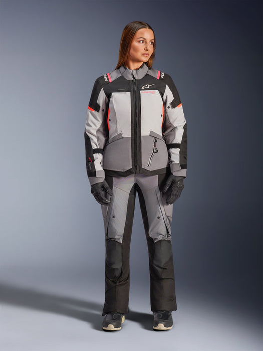 ALPINESTARS  STELLA ANDES v4 DRYSTAR® JACKET 2026 in Dark Gray/Ice Gray/Black/Fluo Coral