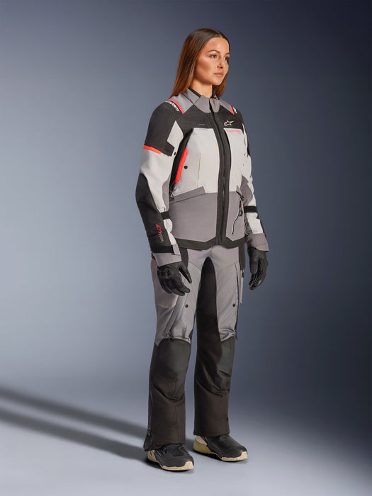 ALPINESTARS  STELLA ANDES v4 DRYSTAR® JACKET 2026 in Dark Gray/Ice Gray/Black/Fluo Coral