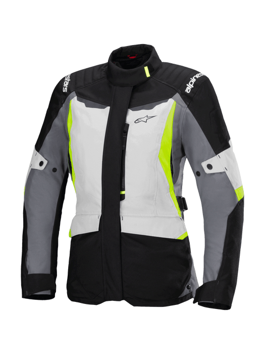 ALPINESTARS STELLA ST-1 WATERPROOF WOMEN'S JACKET 2025 in Gray/Black/Fluo Yellow