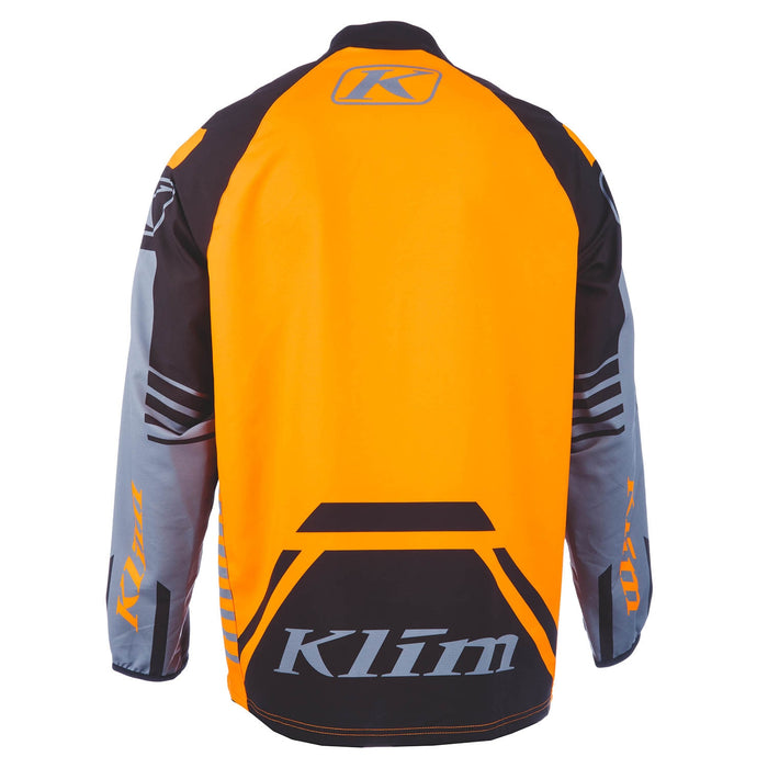 KLIM Revolt 1/4 Zip Pullover in Black - Strike Orange