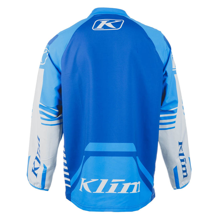 KLIM Revolt 1/4 Zip Pullover in Electric Blue Lemonade - Nightfall Blue