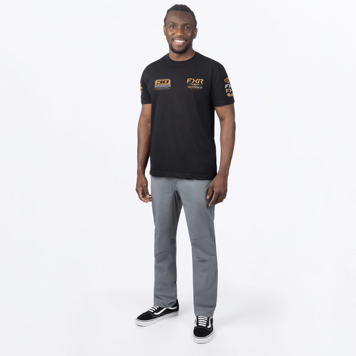 FXR RACE DIV PREMIUM T-SHIRT in Black/Gold