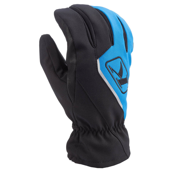 KLIM Klimate Glove in Black - Electric Blue Lemonade