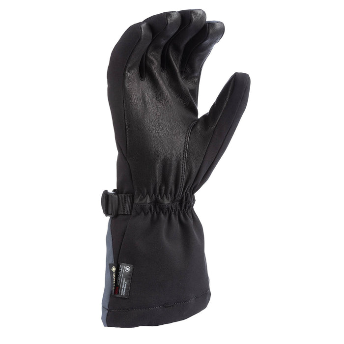 KLIM Klimate Gauntlet Glove in Asphalt - Electric Blue Lemonade