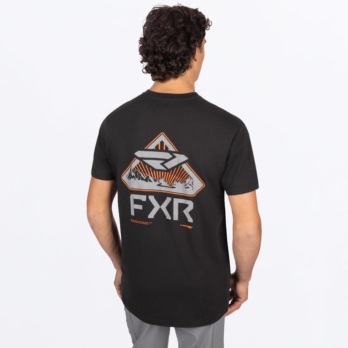 FXR COAST 2 COAST PREMIUM T-SHIRT 2025 - Black/Orange