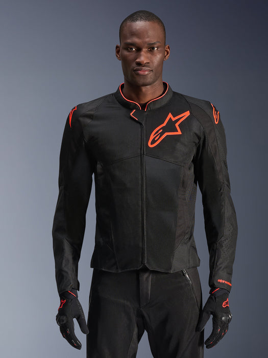 ALPINESTARS VIPER v4 AIR JACKETS 2026 in Black/Fluo Red