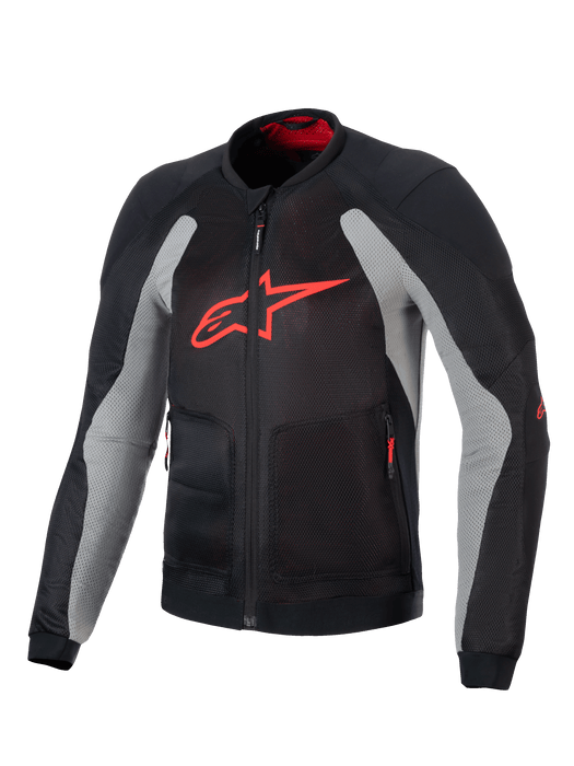 ALPINESTARS TROOP AIR JACKETS 2026 in Black/Ash Gray/Bright Red