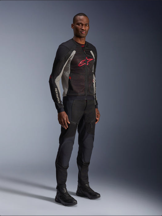 ALPINESTARS TROOP AIR JACKETS 2026 in Black/Ash Gray/Bright Red