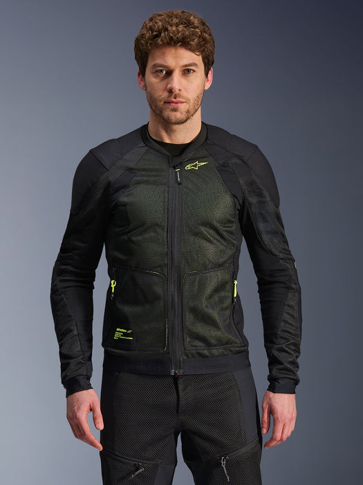 ALPINESTARS TROOP AIR JACKETS 2026 in Black/Fluo Yellow