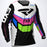 FXR Podium Jerseys in Black/White/Electric Pink/Lime/Blue - Front