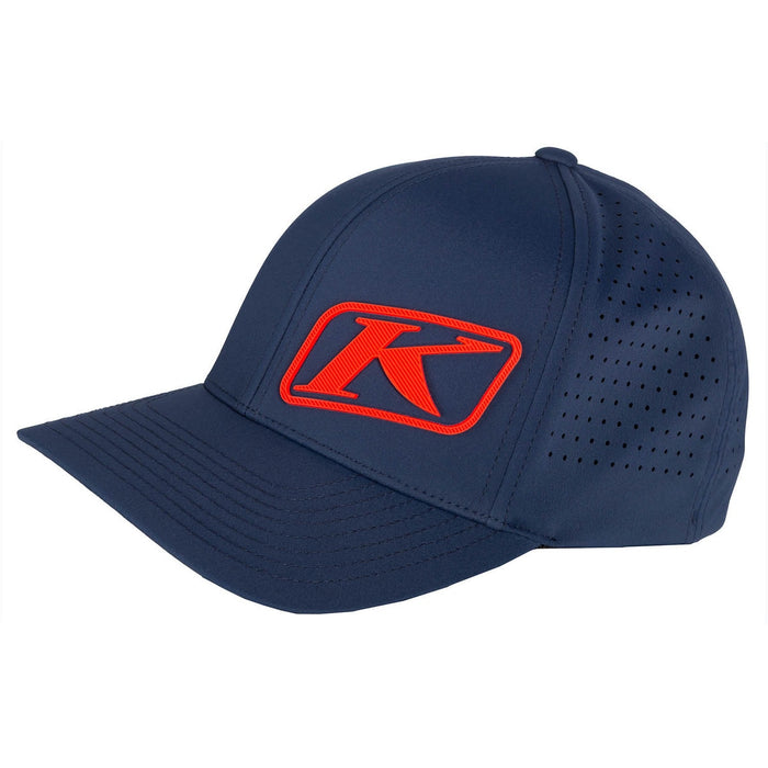 KLIM K CORP HAT 2026 in Dress Blues - Fiery Red