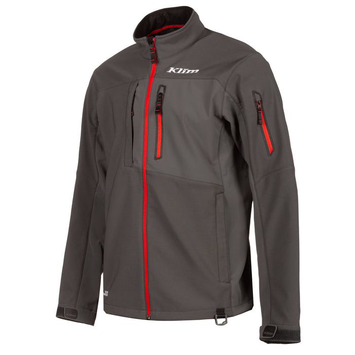 KLIM Inversion Jacket in Asphalt - High Risk Red